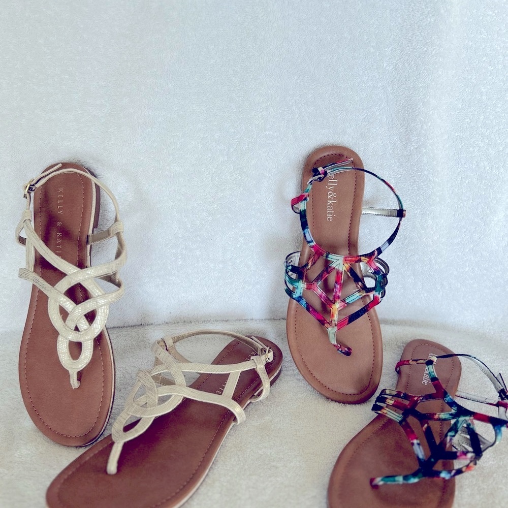 Kelly and Katie Payden Thong Sandals (Set of 2), Women’s Size 8